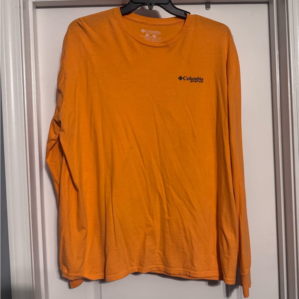Columbia Men's Vibrant Orange Long Sleeve Tee